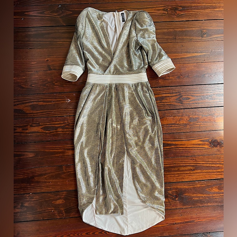 Zhivago Size Medium Metallic Dress